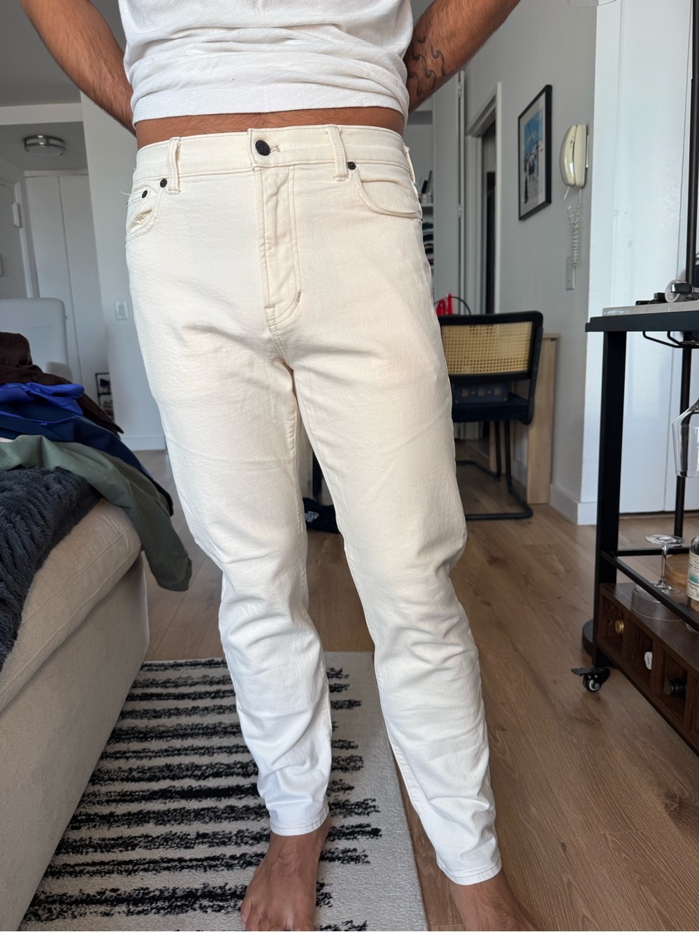 Madewell Cream/White 1991 Straight Jeans